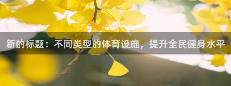 凯捷体育平台注册：新的标题：不同类型的体育设施，提升