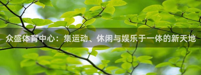 凯捷体育代理：众盛体育中心：集运动、休闲与娱乐于一体