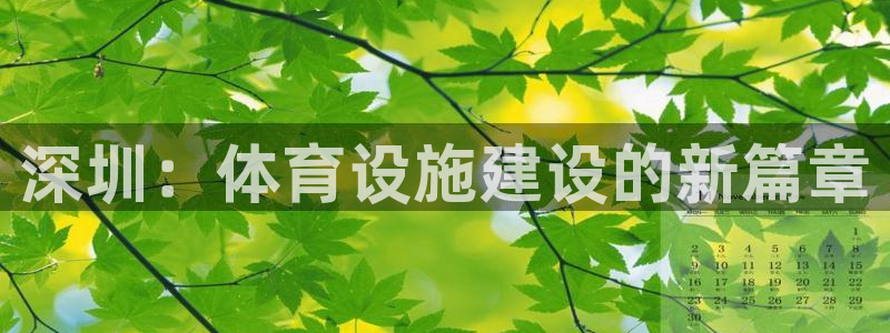 凯捷体育集团官网首页网址：深圳：体育设施建设的新篇章