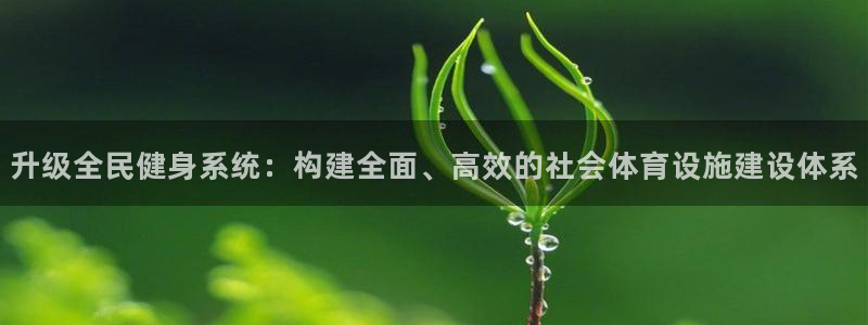凯捷体育开户：升级全民健身系统：构建全面、高效的社会